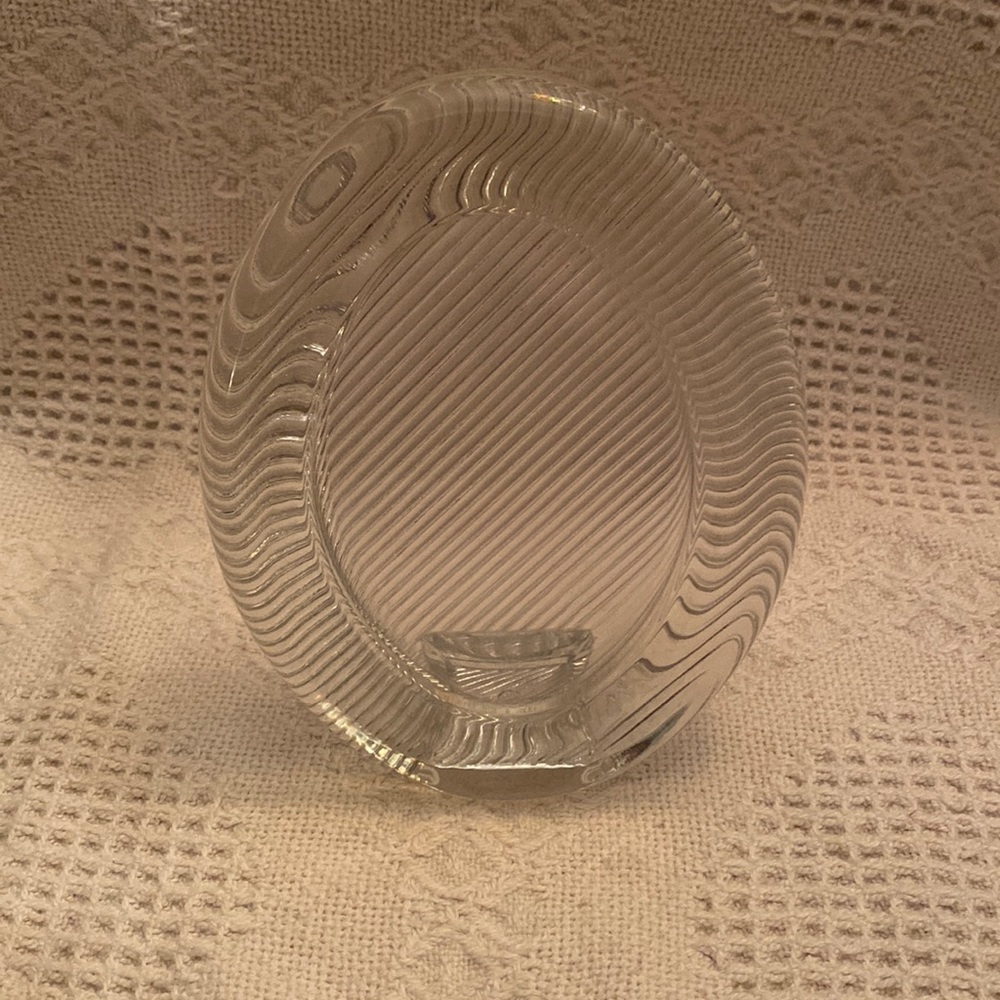 Oval Solid Glass Free Standing Frame